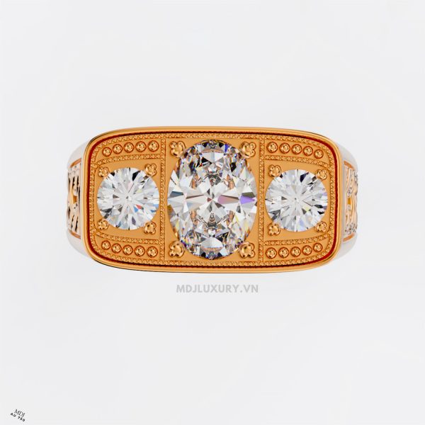 Nhẫn nam vàng 18K cao cấp NN382