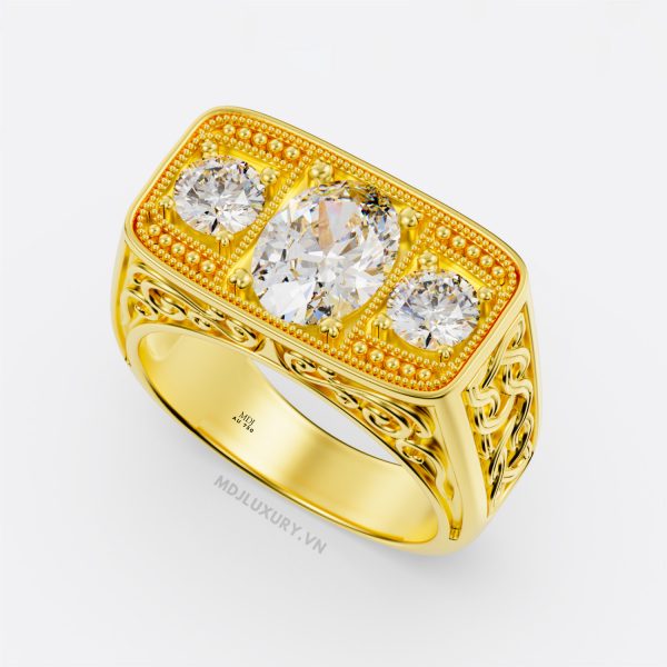 Nhẫn nam vàng 18K cao cấp NN382