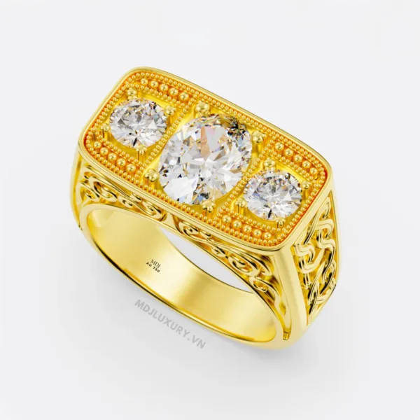Nhẫn nam vàng 18K cao cấp NN382