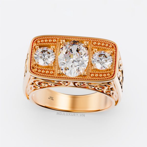 Nhẫn nam vàng 18K cao cấp NN382