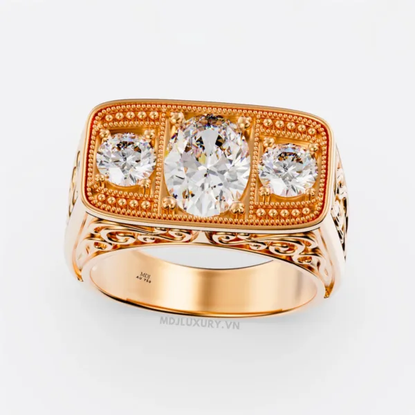 Nhẫn nam vàng 18K cao cấp NN382