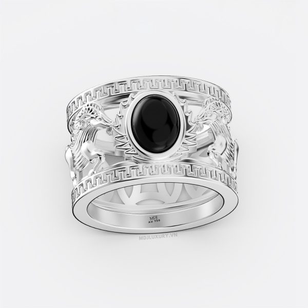 Nhẫn Nam Vàng Tây 14K Tuổi Mùi - NN383