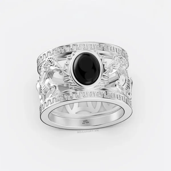 Nhẫn Nam Vàng Tây 14K Tuổi Mùi - NN383
