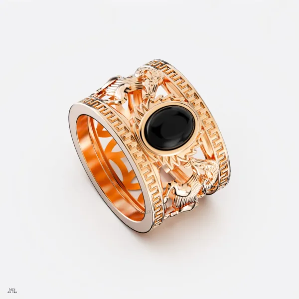 Nhẫn Nam Vàng Tây 14K Tuổi Mùi - NN383