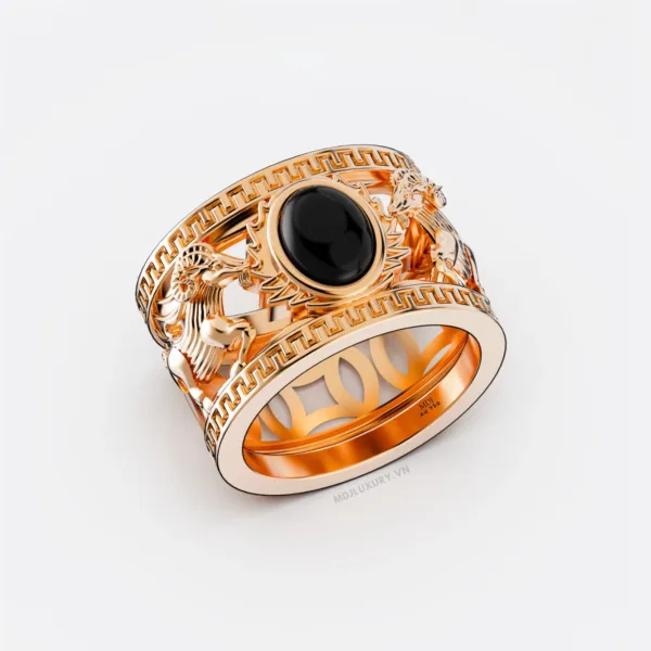Nhẫn Nam Vàng Tây 14K Tuổi Mùi - NN383