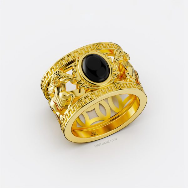 Nhẫn Nam Vàng Tây 14K Tuổi Mùi - NN383