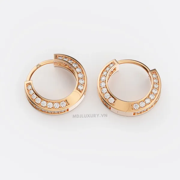 Bông Tai Nam Kim Cương Nhân Tạo moissanite HT35