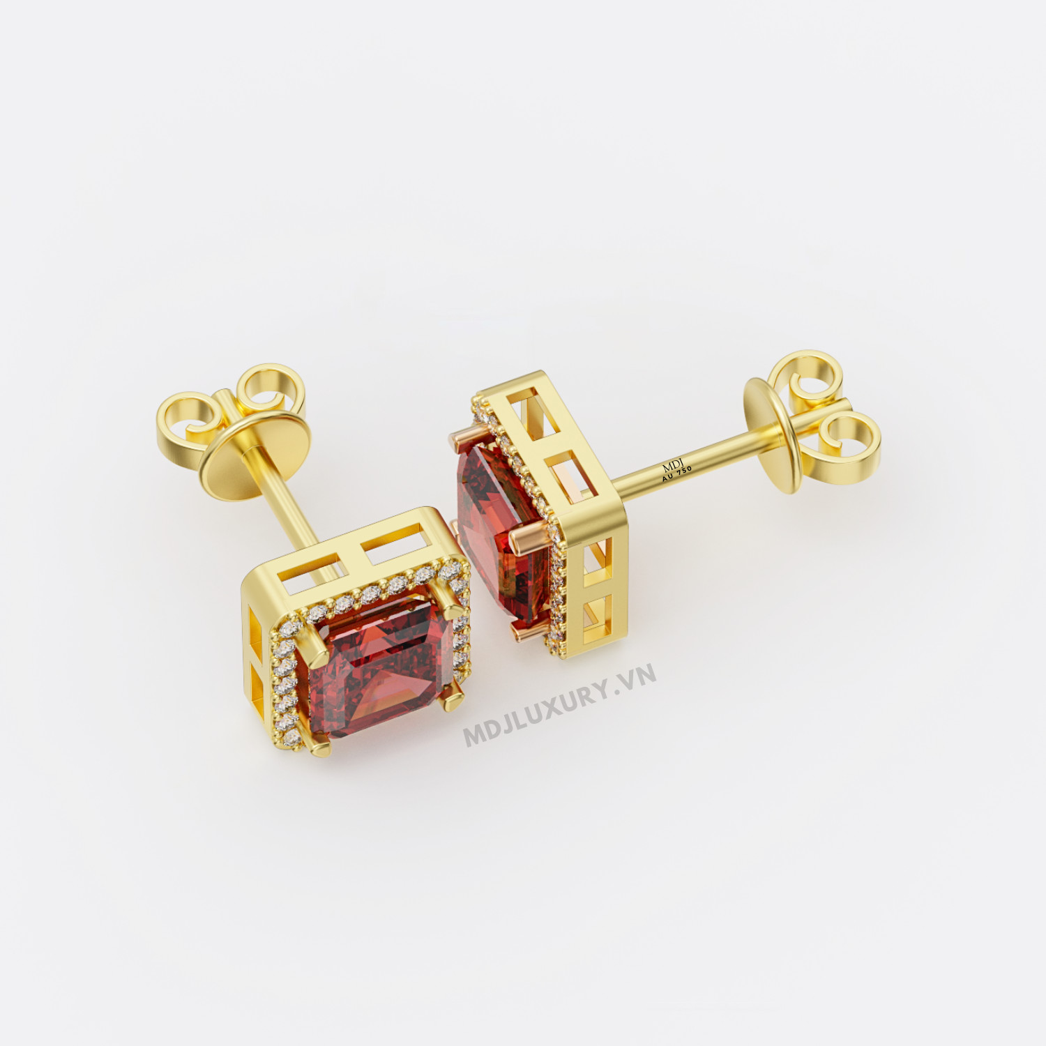 Bông Tai Nam Kim Cương Nhân Tạo HT36