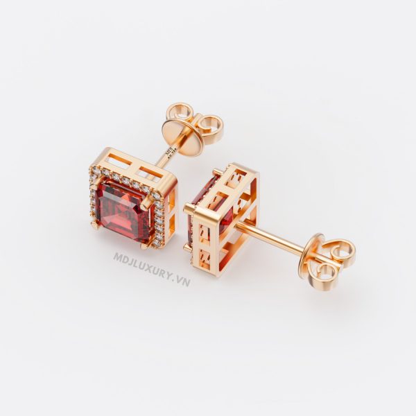 Bông Tai Nam Kim Cương Nhân Tạo HT36