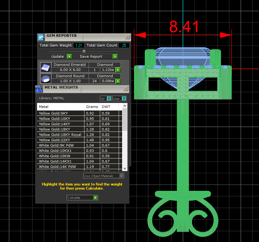 Bông Tai Nam Kim Cương Nhân Tạo HT36