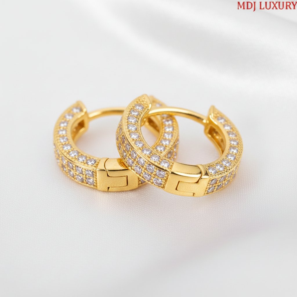 Bông Tai Nam mặt đá cao cấp đính kim cương HT39 6 Bông Tai Nam mặt đá cao cấp đính kim cương HT39