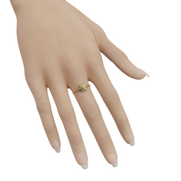 Nhẫn Nữ Đính Hôn dưới 1 triệu đính đá Thuỵ Sỹ NNU200