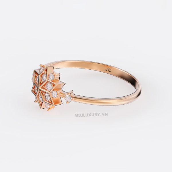 Nhẫn Nữ Đính Hôn dưới 1 triệu đính đá Thuỵ Sỹ NNU200