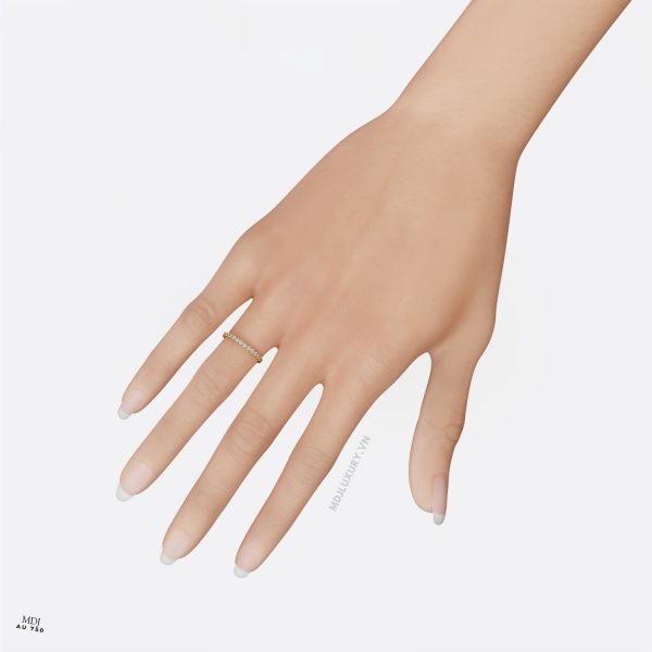 Nhẫn Nữ Đính Hôn Kim Cương nhân Tạo Cao Cấp NNU202