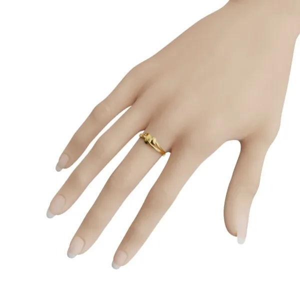 Nhẫn Nữ Vàng Trắng 18k đẹp - Nhẫn Vàng Nữ MDJ NNU80