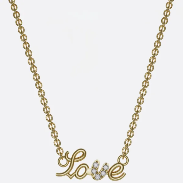 Mặt Dây Chuyền vàng chữ Love_DUH05