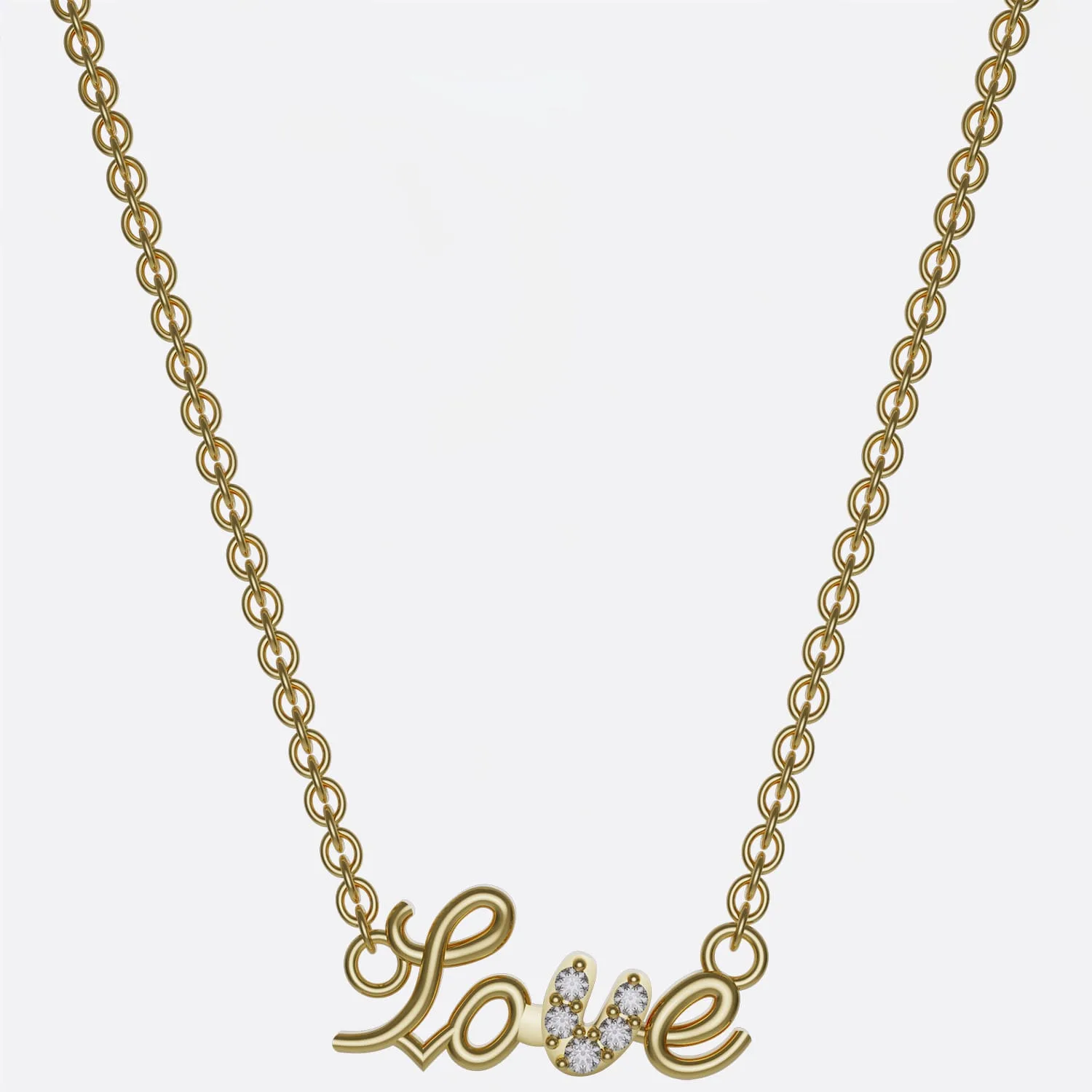 Mặt Dây Chuyền vàng chữ Love_DUH05