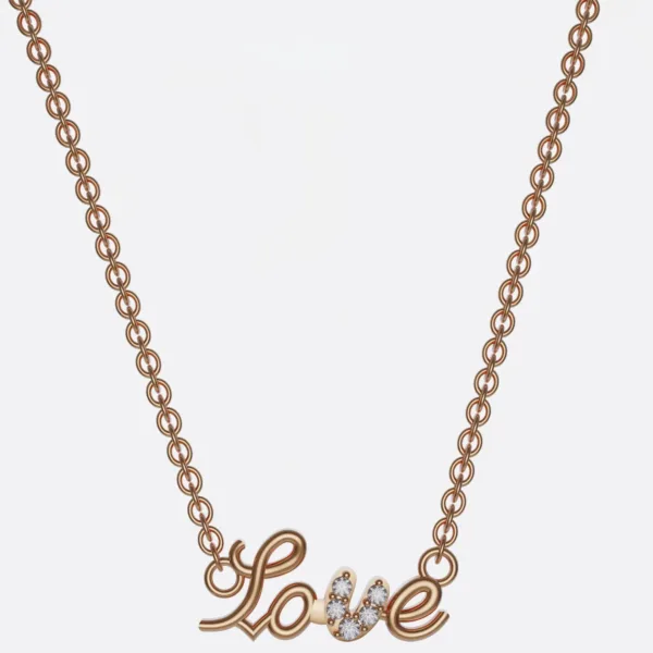 Mặt Dây Chuyền vàng chữ Love_DUH05
