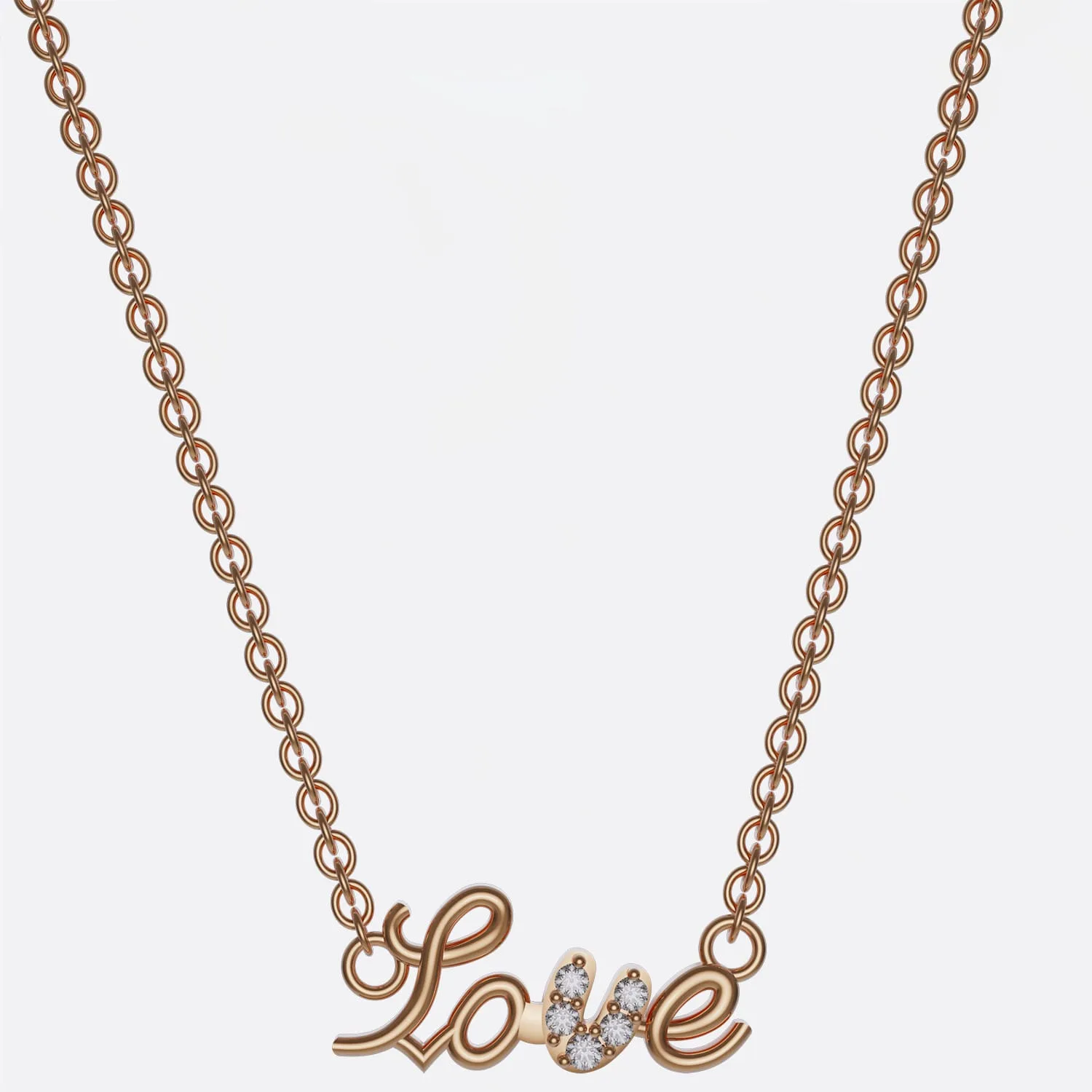 Mặt Dây Chuyền vàng chữ Love_DUH05