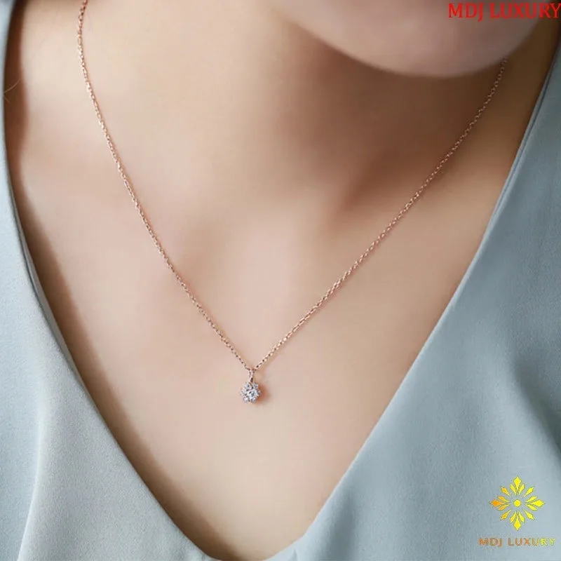Dây chuyền vàng bông hoa nhỏ xinh_DUH08
