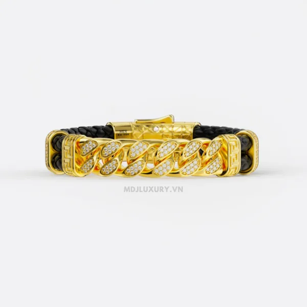 Lắc tay Nam Vàng Tây 14K Cao Cấp Vàng18K – Lắc tay MDJ LTN14
