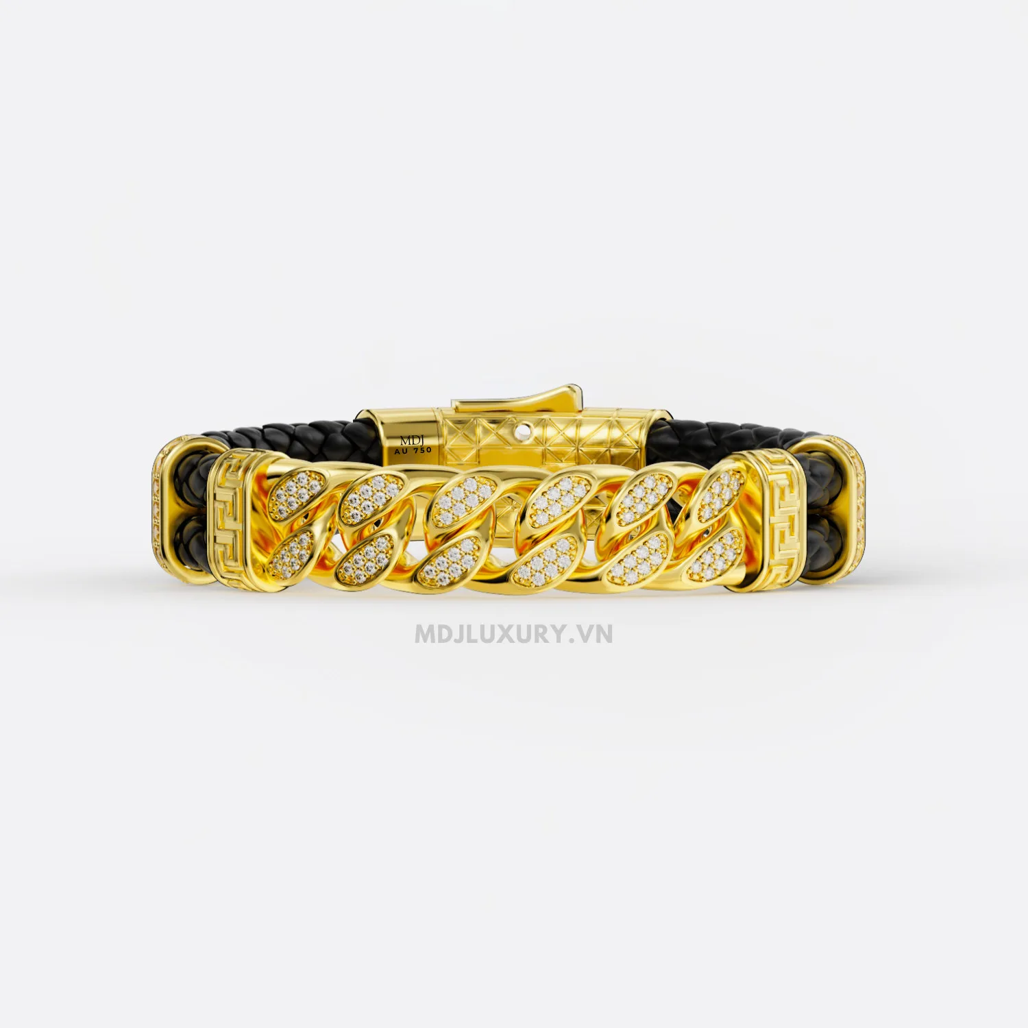 Lắc tay Nam Vàng Tây 14K Cao Cấp Vàng18K – Lắc tay MDJ LTN14