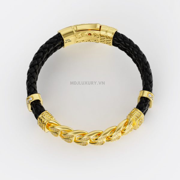 Lắc tay Nam Vàng Tây 14K Cao Cấp Vàng18K – Lắc tay MDJ LTN14