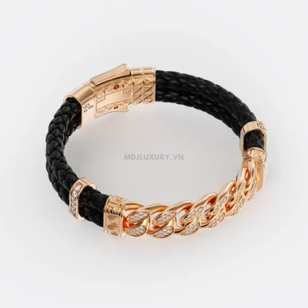 Lắc tay Nam Vàng Tây 14K Cao Cấp Vàng18K – Lắc tay MDJ LTN14