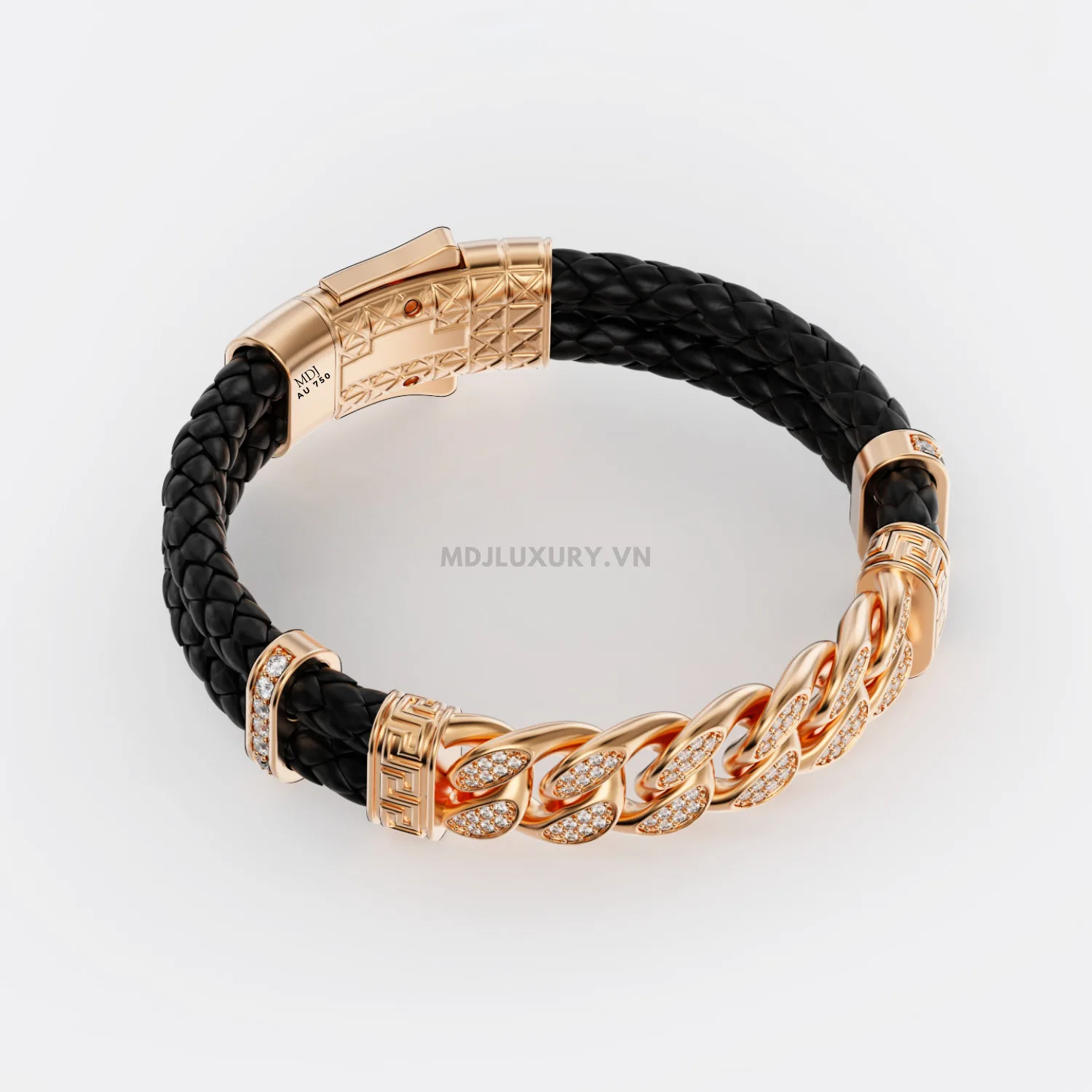 Lắc tay Nam Vàng Tây 14K Cao Cấp Vàng18K – Lắc tay MDJ LTN14