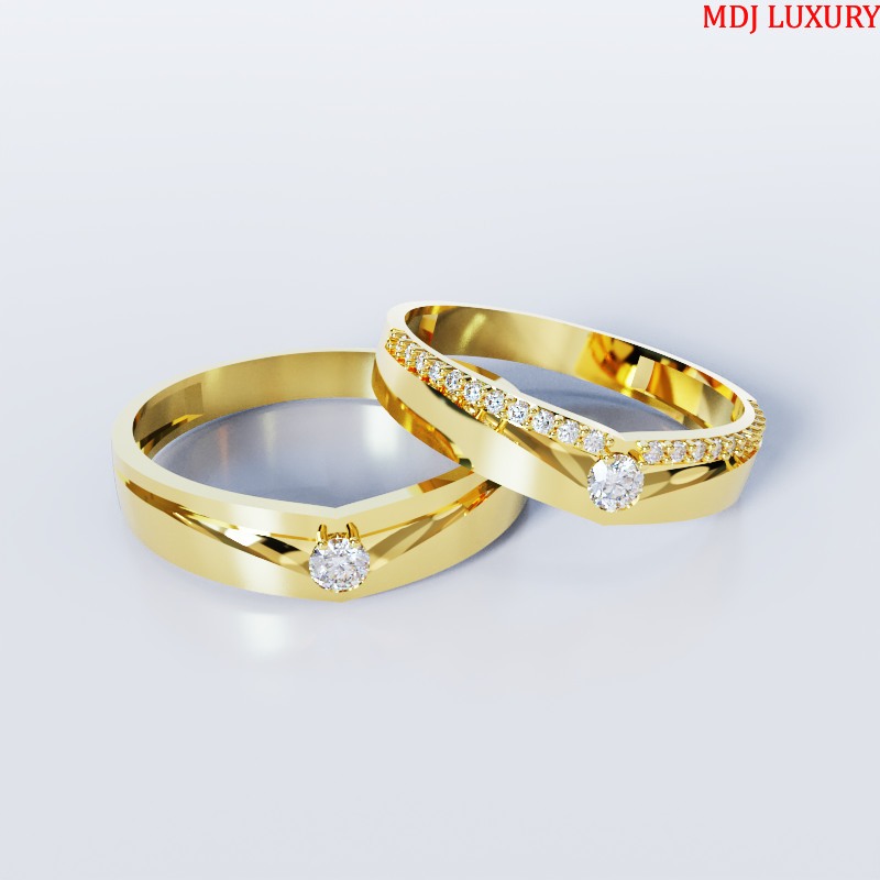 Nhẫn đôi - nhẫn cưới vàng tây xinh cho các cặp đôi nạ | Lazada.vn
