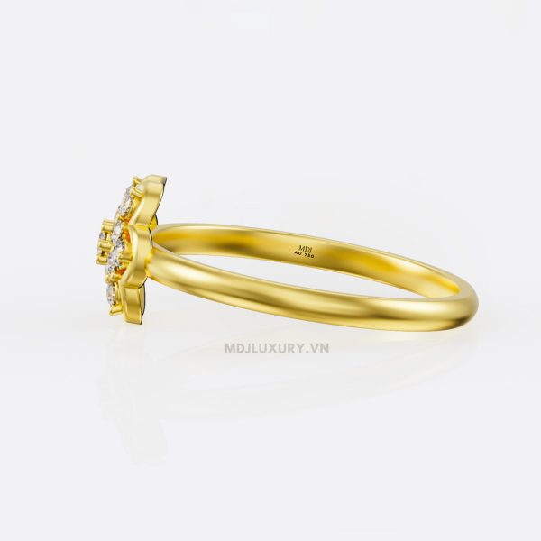 Nhẫn nữ vàng tây 18K MDJ flower F001 – Luxury