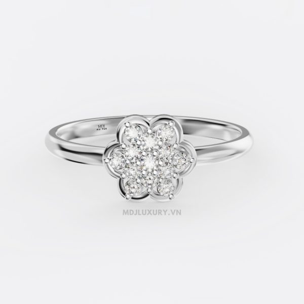 Nhẫn nữ vàng tây 18K MDJ flower F001 – Luxury