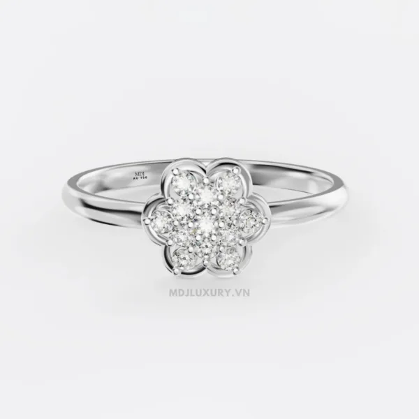 Nhẫn nữ vàng tây 18K MDJ flower F001 – Luxury