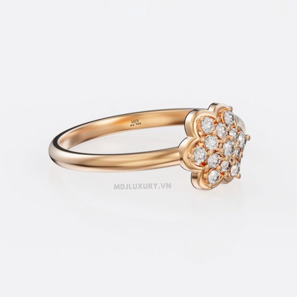 Nhẫn nữ vàng tây 18K MDJ flower F001 – Luxury