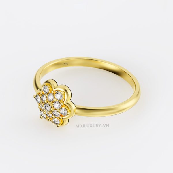 Nhẫn nữ vàng tây 18K MDJ flower F001 – Luxury