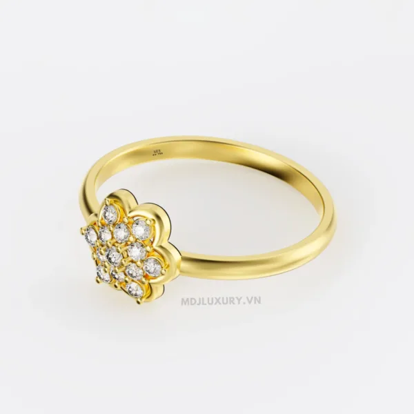 Nhẫn nữ vàng tây 18K MDJ flower F001 – Luxury