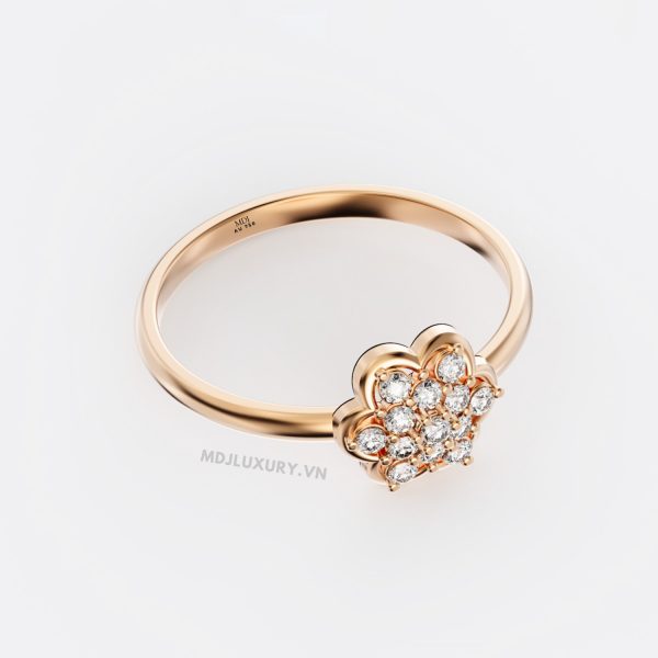 Nhẫn nữ vàng tây 18K MDJ flower F001 – Luxury