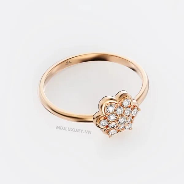 Nhẫn nữ vàng tây 18K MDJ flower F001 – Luxury