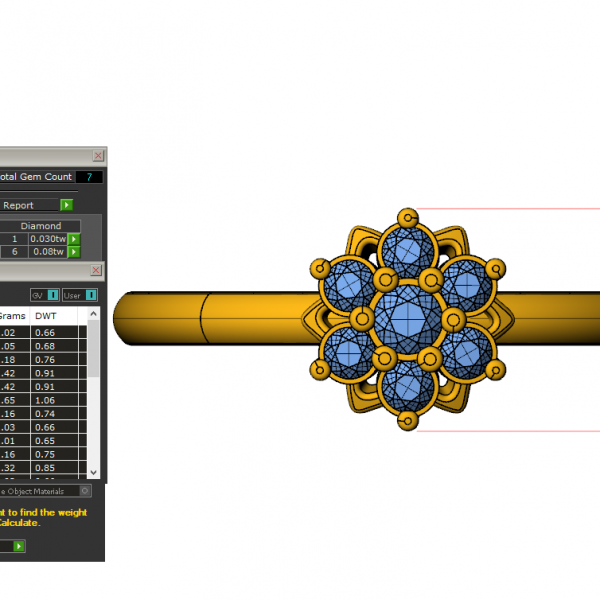 Nhẫn nữ vàng Trắng18K MDJ flower F002 – Luxury