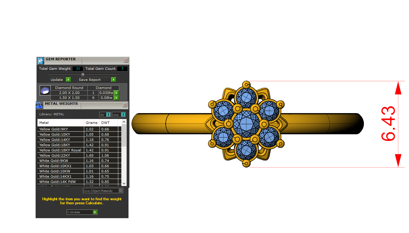 Nhẫn nữ vàng Trắng18K MDJ flower F002 – Luxury