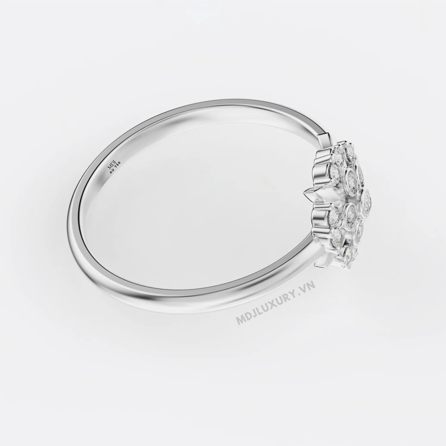 Nhẫn nữ vàng tây cao cấp 14K MDJ flower F004 – Luxury