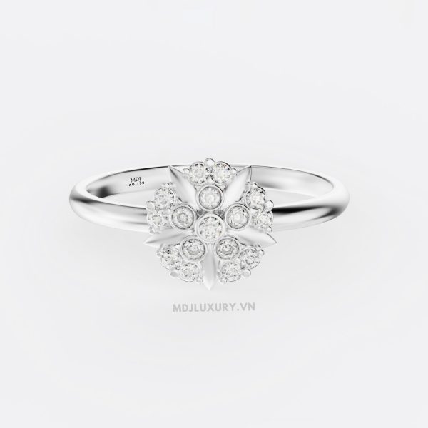 Nhẫn nữ vàng tây cao cấp 14K MDJ flower F004 – Luxury