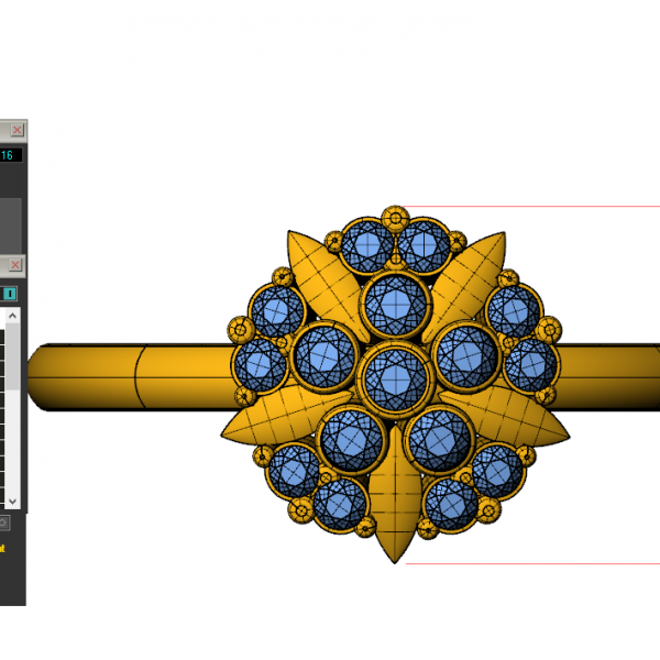 Nhẫn nữ vàng tây cao cấp 14K MDJ flower F004 – Luxury