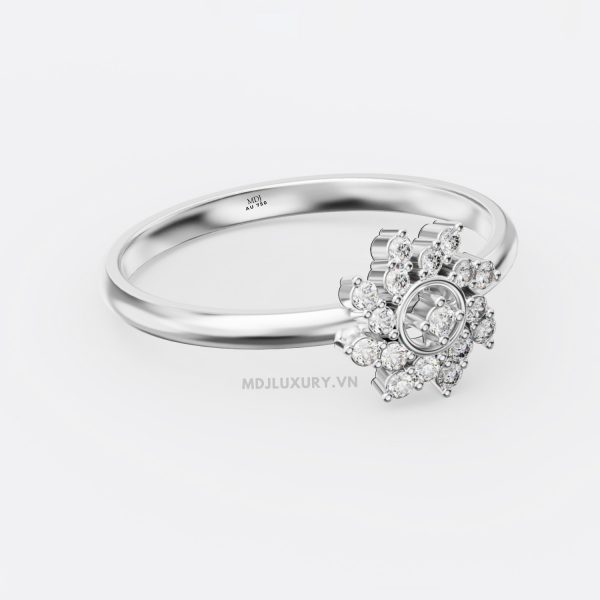 Nhẫn nữ vàng tây 14K Cao cấp MDJ flower F007