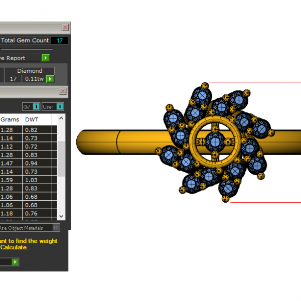 Nhẫn nữ vàng tây 14K Cao cấp MDJ flower F007