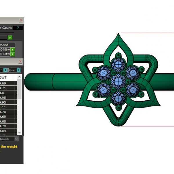 Nhẫn Nữ Cầu Hôn Kim Cương Cao Cấp MDJ flower F008