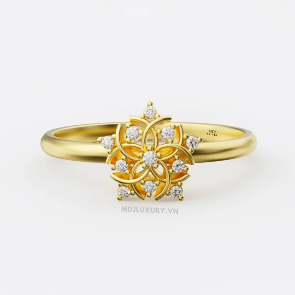 Nhẫn Nữ Vàng Tây 14K MDJ flower F009