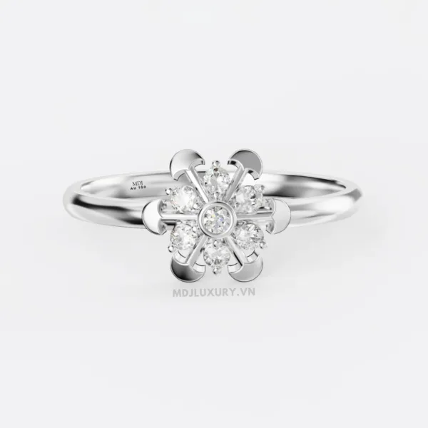 Nhẫn Nữ Cầu hôn vàng tây 16k MDJ flower F011