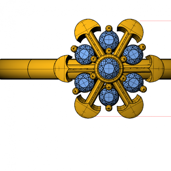 Nhẫn Nữ Cầu hôn vàng tây 16k MDJ flower F011