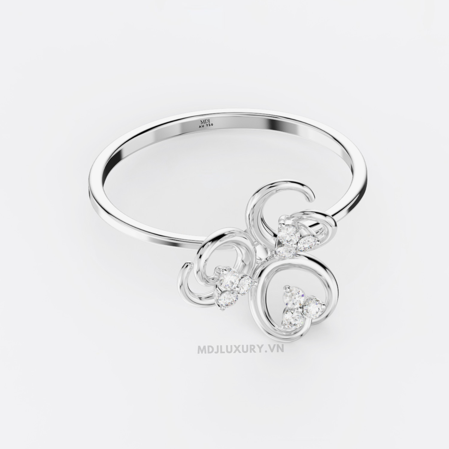 Nhẫn Cầu Hôn Vàng tây 14K MDJ Flower F015